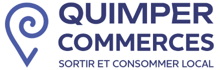 Logo Quimper Commerces avec baseline