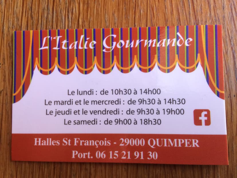 Photo de mise en avant de L’Italie Gourmande