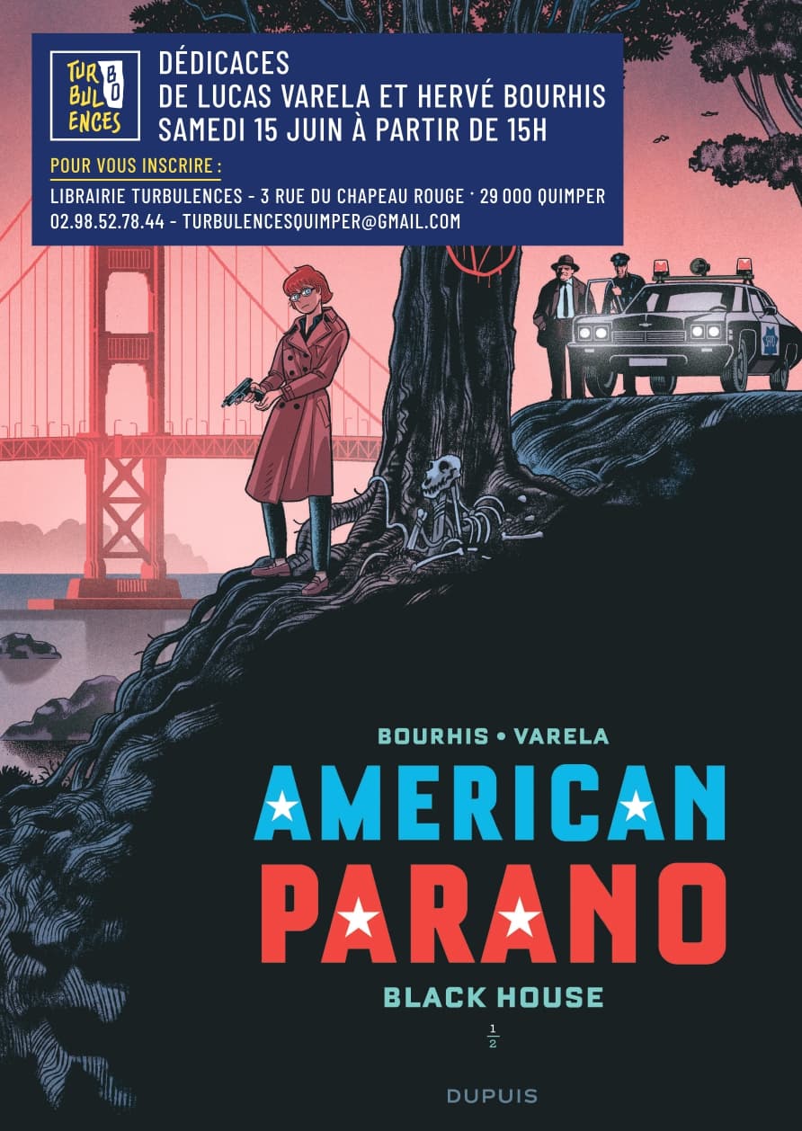FLYER_AMERICAN_PARANO_VECTO_page-0001.jpg-f29_Hejaz Image de mise en avant pour Rencontre / dédicace avec Hervé Bourhis et Lucas Varela